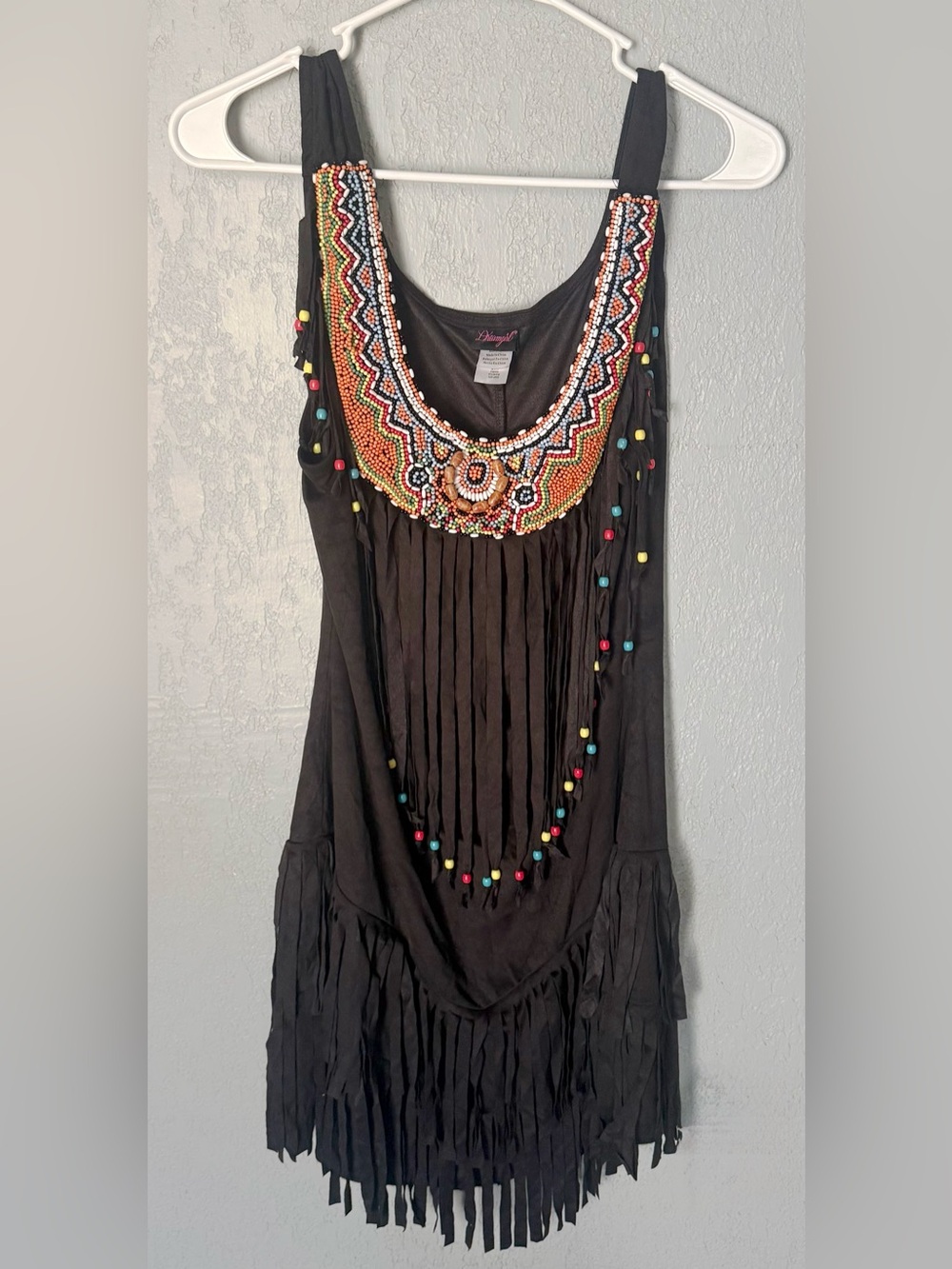"Reservation Royalty" Adult Halloween Costume by Dreamgirl Beaded Fringe Dress